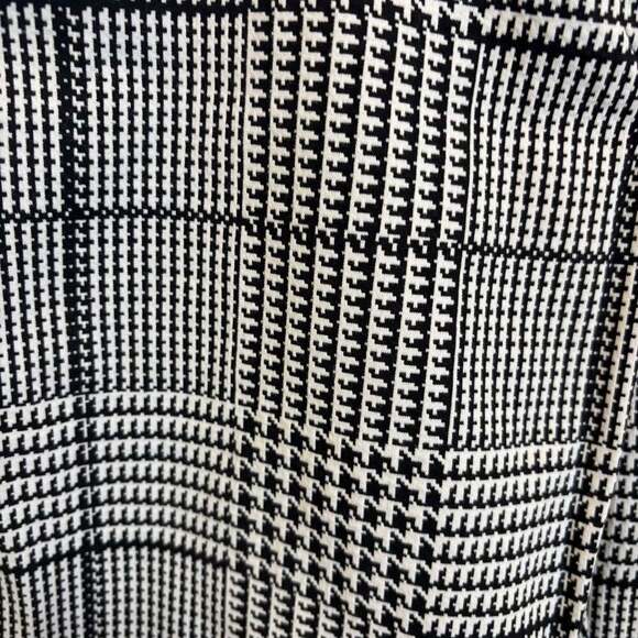 Theory Black White Plaid Cropped Slim Ankle Pants - Academia / Preppy - Picture 6 of 10